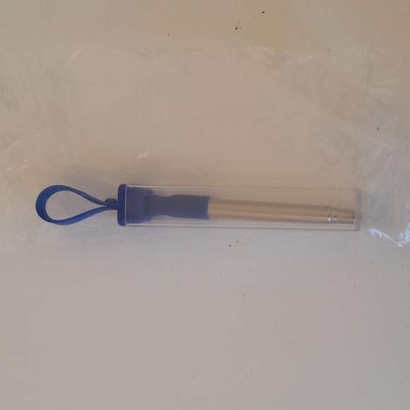 Metal extension recycle straw drinks water travel ecofriendly environmental - Picture 2 of 3